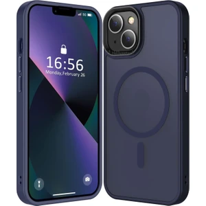M.tk moveteck Apple iPhone 15 Kılıf Mat Magsafe Şarj Özellikli Darbe Önleyici Hassas Buton Renkli Yumuşak Kenar -Sio