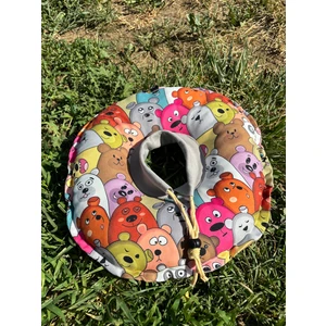 Kedi ve Köpek Boyunluk-Elizabeth Yakalık Operasyon Boyunluk-Kedi Boyun Yastığı(Özel Kumaş)Ayıcıklar