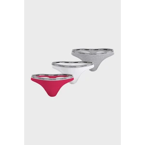 Calvin Klein Streç Pamuklu 3 Pack Tanga Külot 000QD5209ENP4 Bayan Külot 000QD5209E Np4