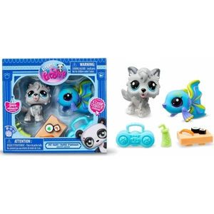 Littlest Pet Shop Minişler 2’li Figür Seti S1 - Kurt ve Balık - 5 cm