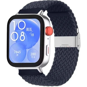 Huawei Watch Fit 3 Ile Uyumlu Metal Klips Solo Fiberlink Örgü Kordon