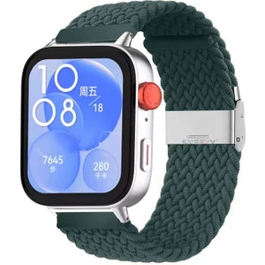 Huawei Watch Fit 3 Ile Uyumlu Metal Klips Solo Fiberlink Örgü Kordon