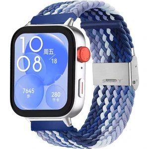 Huawei Watch Fit 3 Ile Uyumlu Metal Klips Solo Fiberlink Örgü Kordon