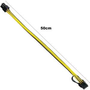 50CM 6 Pin Pcı-E To 8 Pin Pcı-E Ekran Kartı Power Çevirici Kablo