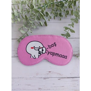 Boş Yapma Uyku Bandı Göz Bandı Baskılı Pamuk Seyahat Uyku Bandı