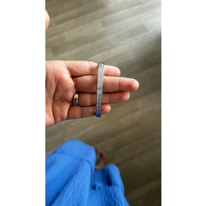 Queen Accessory Çelik Taşlı Silver Kelepçe Bileklik
