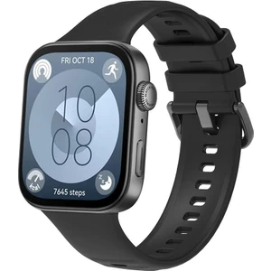 Huawei Watch Fit 3 Kordon Silikon Yumuşak Klasik Kayış