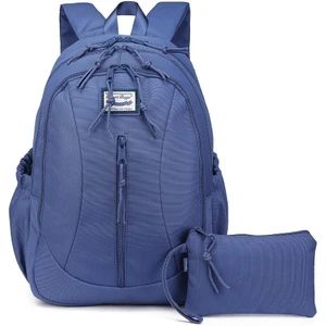 Smart Bags Sırt Çantası Okul Boyu Kalem Kutusu Hediyeli 3233 - Jeans Mavi