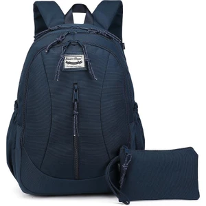 Smart Bags Sırt Çantası Okul Boyu Kalem Kutusu Hediyeli 3233 - Lacivert