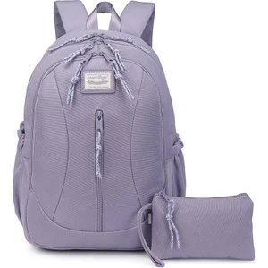 Smart Bags Sırt Çantası Okul Boyu Kalem Kutusu Hediyeli 3233 - Eflatun