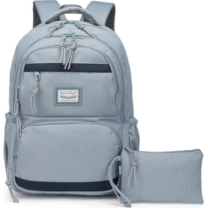 Smart Bags Sırt Çantası Okul Boyu Kalem Kutusu Hediyeli 3234 - Buz Mavi Laci