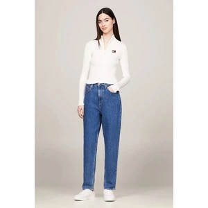 Tommy Hilfiger Kadın Mom Ultra Yüksek Bel Konık Jean