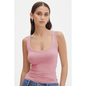 Pembe Kalın Askılı Kadın Bluz MG1998