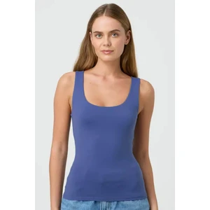 Indigo Kalın Askılı Kadın Bluz MG1998