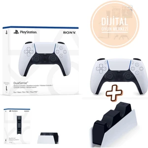 Sonyplaystations 5 1 Dualsense Oyuncu Kolu + 1 Şarji Stasyonu - (Ps 5 Oyuncu Kol - Şarj Istasyon)
