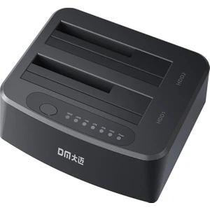 Dm Çift Slotlu Offline Clone Usb3.0 Sata 2.5 / 3.5 Inch HDD SSD Dock Station Klonlama