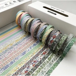 Sf Scrapbook 20 Adet Desenli Bant Washi Tape Seti