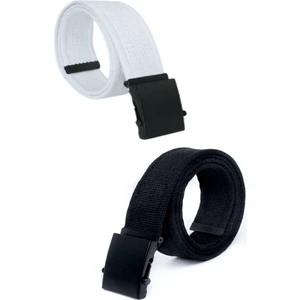 2 Adet Siyah Tokalı Kolon Kemeri- Mom Jean-  Kanvas Pantolon- Kargo Şort Kemeri - Unisex