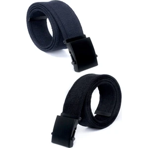 2 Adet Siyah Tokalı Kolon Kemeri- Mom Jean-  Kanvas Pantolon- Kargo Şort Kemeri - Unisex