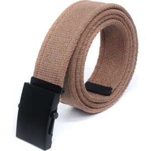 Pamuk Siyah Tokalı Kolon Kemeri- Mom Jean-  Kanvas Pantolon- Kargo Şort Kemeri - Unisex