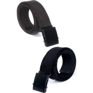 2 Adet Siyah Tokalı Kolon Kemeri- Mom Jean-  Kanvas Pantolon- Kargo Şort Kemeri - Unisex