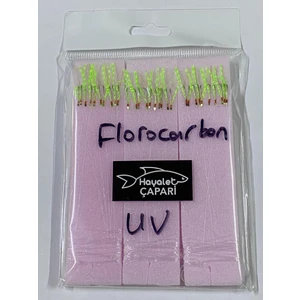 Florocarbon Arnavut Çaparisi 12 No 3lü Paket 0.12/0.24 Uv Sarı