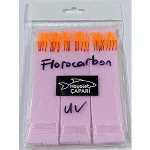 Florocarbon Arnavut Çaparisi 12 No 3lü Paket 0.12/0.24 Uv Turuncu