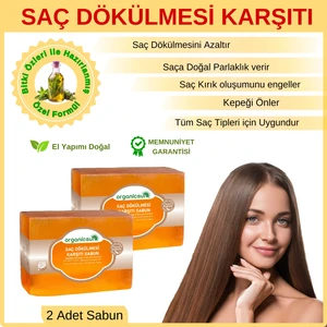 Doğal Saç Dökülmesine Karşı Sabun 140 gr x 2 Adet Tüm Saç Tipleri Için Kepek Karşıtı