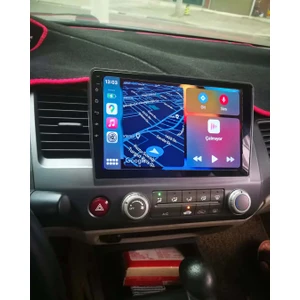 Honda FD6/2007-2012 Civic Android Sürüm 13 Kablosuz Carplay Navigasyon Multimedya 10 Inç Ekran 2gb Ram 32GB Rom Hafıza