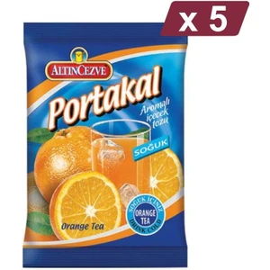 Portakal Aromalı Içecek Tozu - Soğuk 450 G - 5li Paket