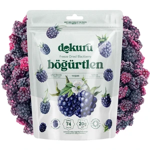 Böğürtlen Kuru Meyve Cipsi - Dondurularak Kurutulmuş Freeze Dried Çıtır Böğürtlen