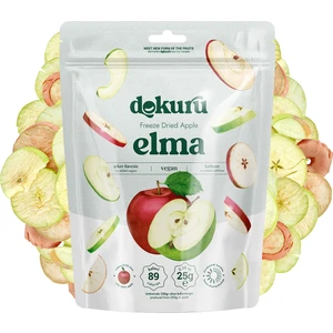 Elma Kuru Meyve Cipsi - Dondurularak Kurutulmuş Freeze Dried Çıtır Elma