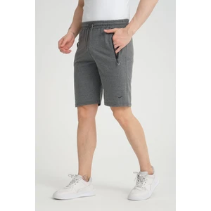 Erkek Antrasit Penye Kumaş Bermuda Şort