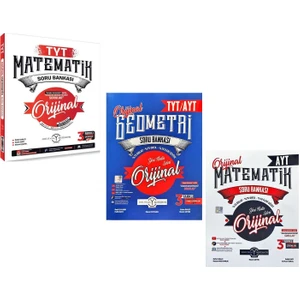 Orijinal Yayınları TYT AYT Matematik ve Geometri Soru Bankası Seti 3 Kitap