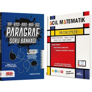 Acil Yayınları Problemler - Ankara Kitap Merkezi Paragraf Soru Bankası 2'li Set