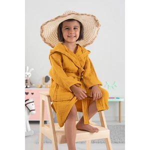 4 Kat Müslin Çocuk Bornozu