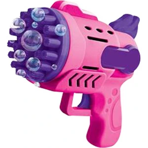 1 Pcs Pink Bubbles Gun 29 Delikli Çoklu Köpük Atan Tabanca Pembe Köpük Tabancası 2 Solisyon Hediye