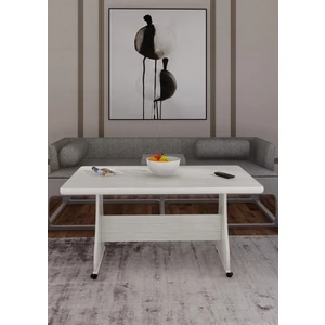 Tekerlekli Mdf Masa %100 Mdf Mutfak Masası Orta Sehpa Yemek Masası