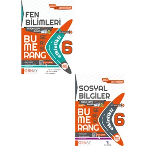 Günay Yayınları 6. Sınıf Bumerang Fen Bilimleri - Sosyal Bilgiler Seti