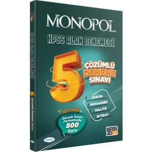 Monopol Yayınları 2024 Kpss Alan Bilgisi Tamamı Çözümlü 5 Deneme Sınavı