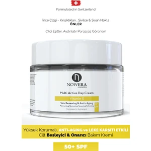 Nowera Cosmetics Yaşlanma Karşıtı, Yüksek Güneş Koruyucu Sivilce Leke Karşıtı Antioksidan Yüz Bakım Kremi 50 Spf