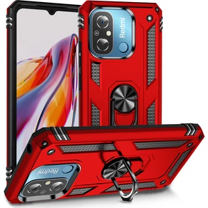 Xiaomi Redmi 12C Kılıf Vega Tank Sert Yüzüklü Standlı Zırh Koruma Kapak