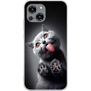 Printify Reeder S23 Pro Max ile Uyumlu Kedi 2 Kamera Korumalı Şeffaf Kılıf