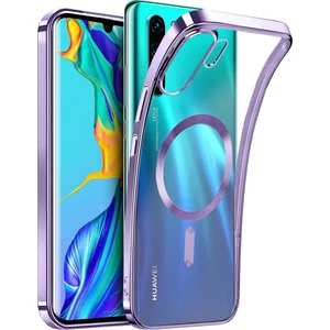 Huawei Mate 30 Pro Kılıf Kamera Lens Korumalı Renkli Magsafe Şeffaf Silikon