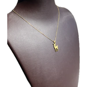 Ashak Accessories Kadın Ceylan Model 925 Ayar Gümüş Zincirli Kolye