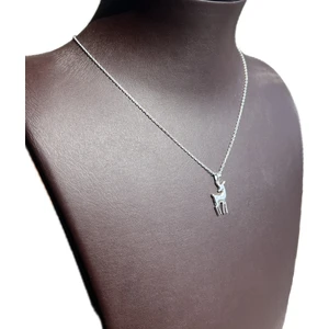 Ashak Accessories Kadın Ceylan Model 925 Ayar Gümüş Zincirli Kolye