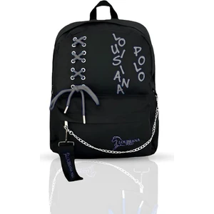 Louisiana Polo Laptop Bölmeli Okul Çantası Siyah Füme 1141