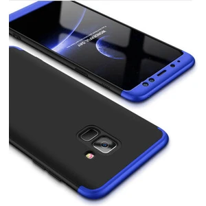 Samsung Galaxy A8 Plus 2018 Kılıf 3 Parçalı Şık Patch Sert Silikon Kapak