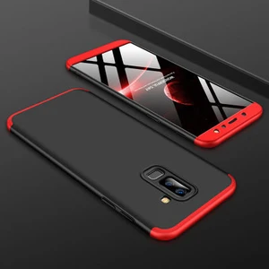 Techno Guru Samsung Galaxy A6 Plus 2018 3 Parçalı Tam Koruma Şık Astrea Premium Sert Kılıf