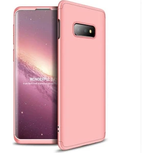 Techno Guru Samsung Galaxy S10E 3 Parçalı Tam Koruma Şık Astrea Premium Sert Kılıf